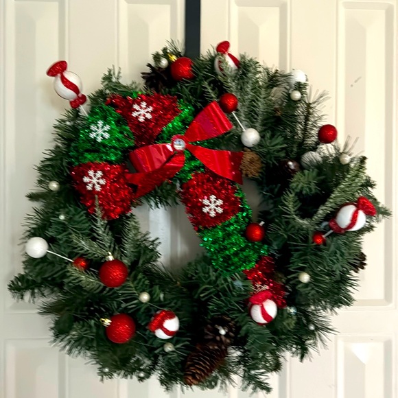 Christmas wreath 24 inches.